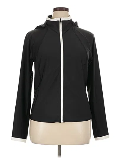 Pre-owned Athleta Track Jacket In Black