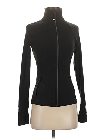 Pre-owned Athleta Track Jacket In Black