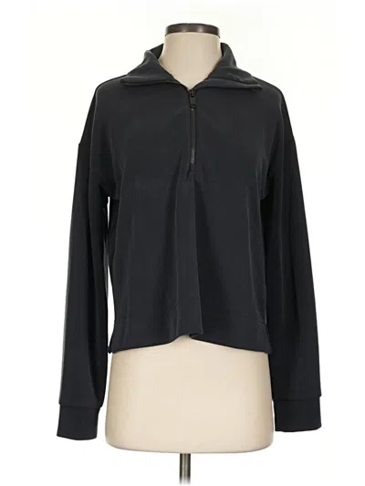 Pre-owned Athleta Track Jacket In Black