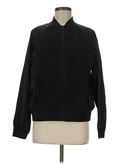 Pre-owned Athleta Track Jacket In Black