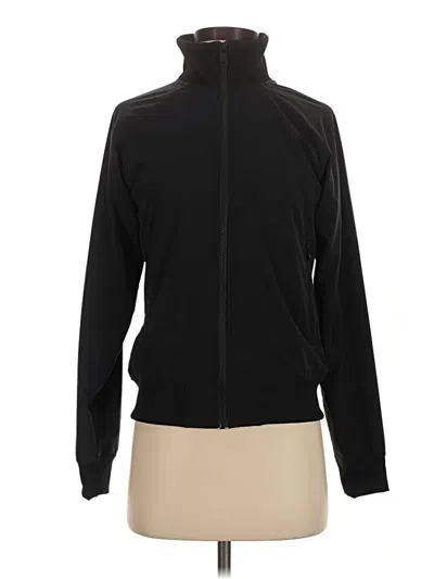 Pre-owned Athleta Track Jacket In Black