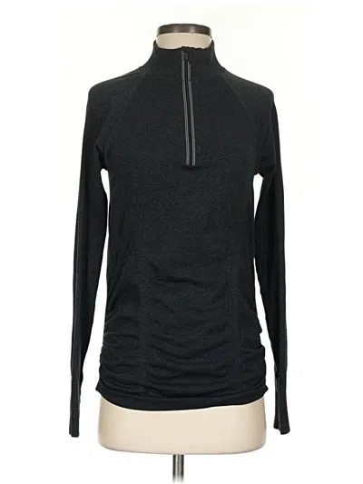 Pre-owned Athleta Track Jacket In Black