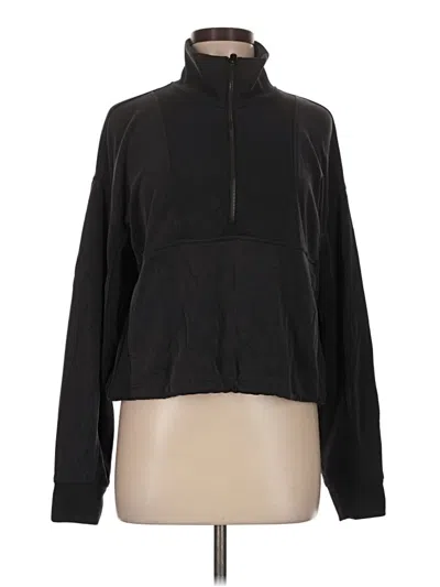 Pre-owned Athleta Track Jacket In Black