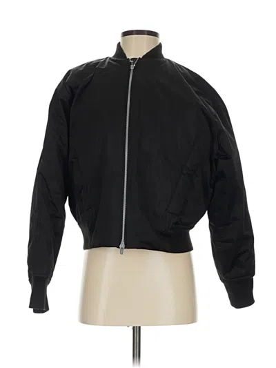 Pre-owned Athleta Track Jacket In Black