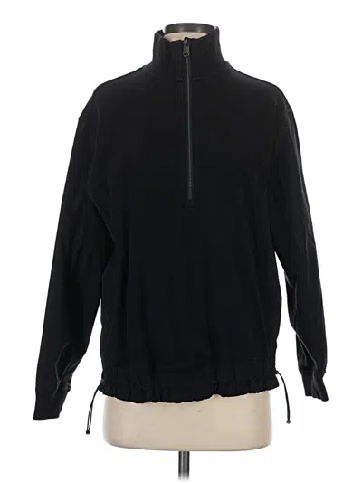 Pre-owned Athleta Track Jacket In Black