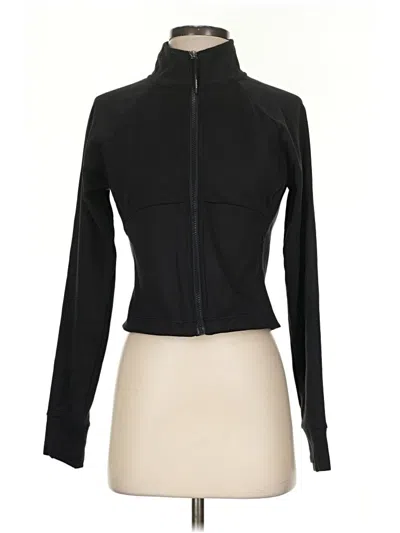 Pre-owned Athleta Track Jacket In Black