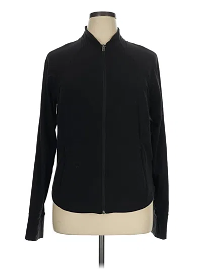 Pre-owned Athleta Track Jacket In Black