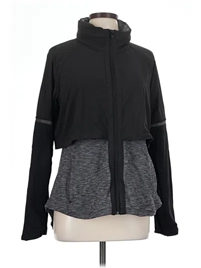Pre-owned Athleta Track Jacket In Black