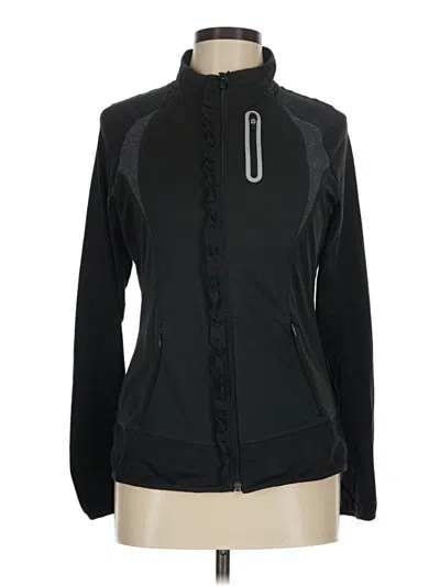 Pre-owned Athleta Track Jacket In Black