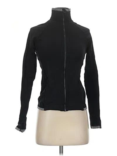Pre-owned Athleta Track Jacket In Black