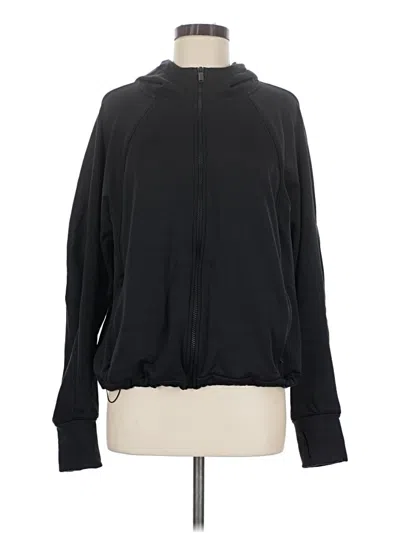 Pre-owned Athleta Track Jacket In Black