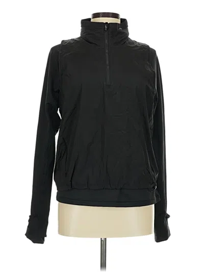 Pre-owned Athleta Track Jacket In Black
