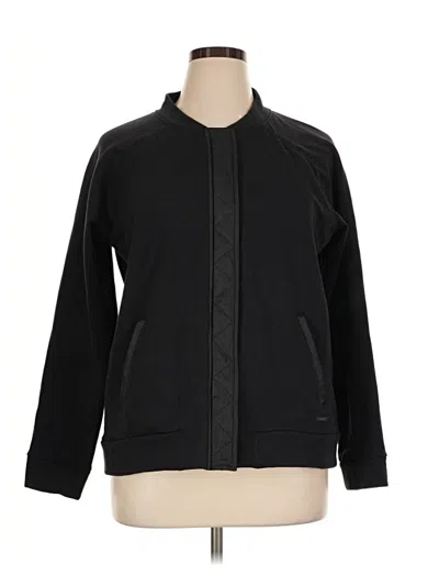 Pre-owned Athleta Track Jacket In Black
