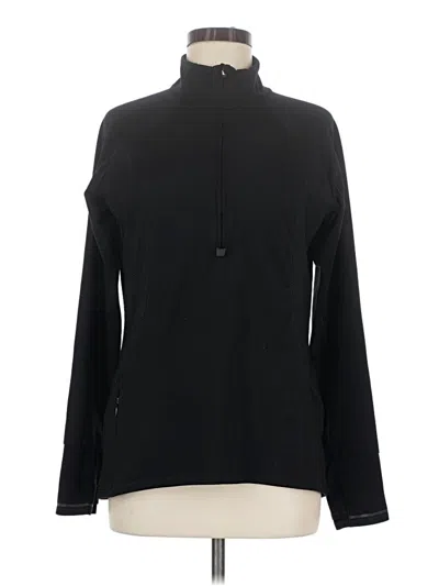 Pre-owned Athleta Track Jacket In Black
