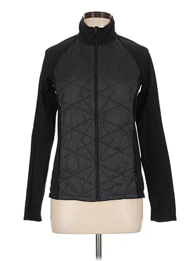 Pre-owned Athleta Track Jacket In Black
