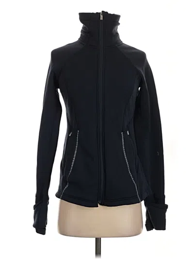 Pre-owned Athleta Track Jacket In Black