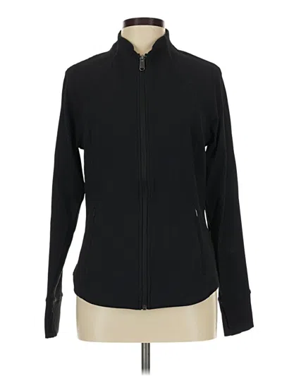 Pre-owned Athleta Track Jacket In Black