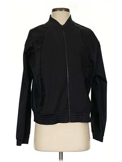 Pre-owned Athleta Track Jacket In Black