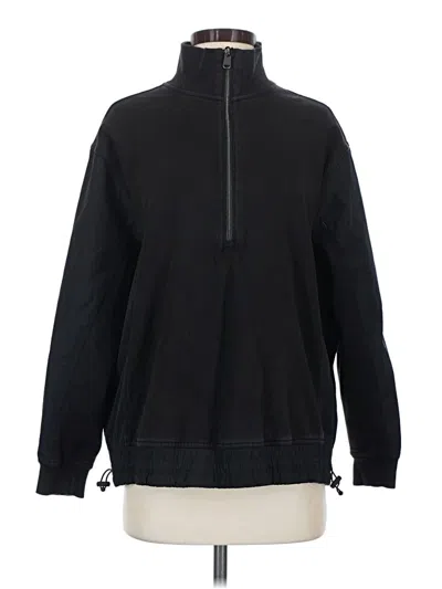 Pre-owned Athleta Track Jacket In Black
