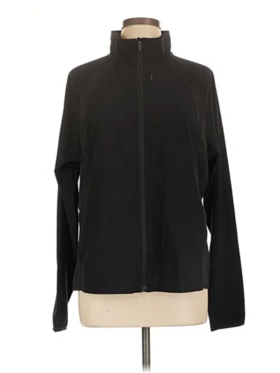Pre-owned Athleta Track Jacket In Black