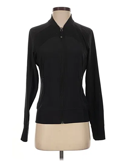 Pre-owned Athleta Track Jacket In Black