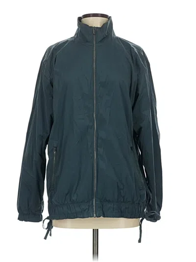 Pre-owned Athleta Track Jacket In Blue