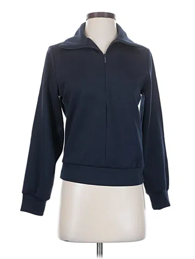 Pre-owned Athleta Track Jacket In Blue