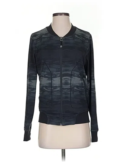 Pre-owned Athleta Track Jacket In Blue