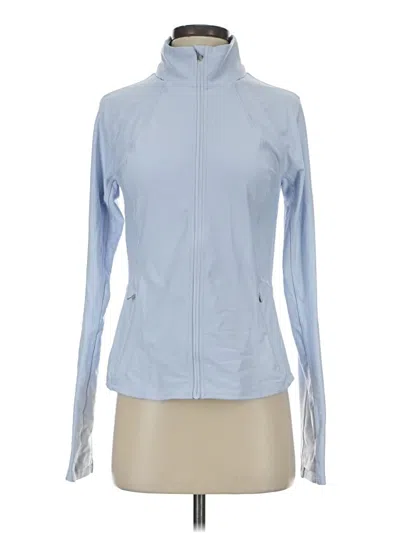 Pre-owned Athleta Track Jacket In Blue