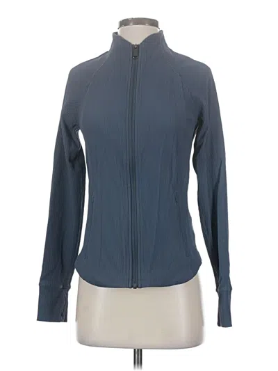 Pre-owned Athleta Track Jacket In Blue