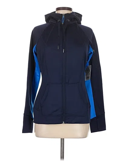 Pre-owned Athleta Track Jacket In Blue