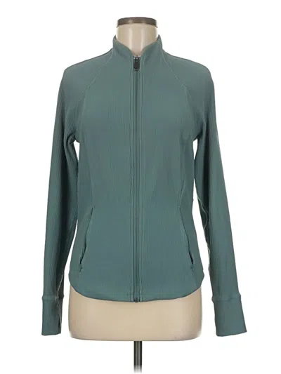 Pre-owned Athleta Track Jacket In Blue