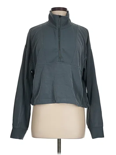 Pre-owned Athleta Track Jacket In Blue