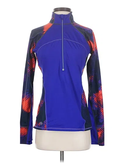 Pre-owned Athleta Track Jacket In Blue