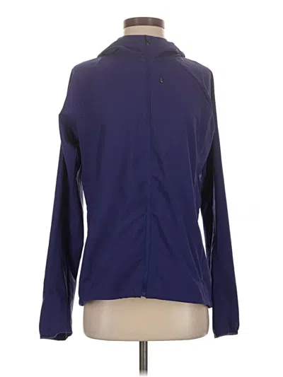 Pre-owned Athleta Track Jacket In Blue