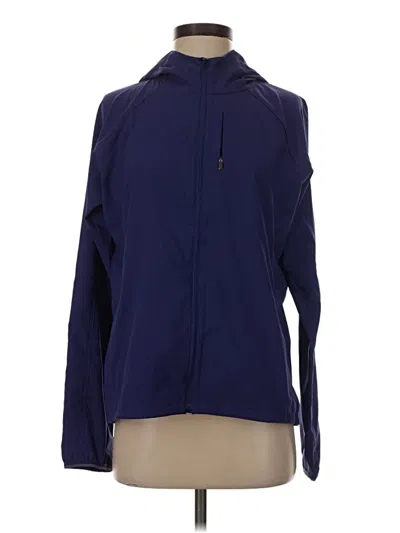 Pre-owned Athleta Track Jacket In Blue