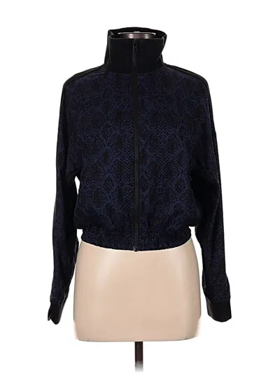 Pre-owned Athleta Track Jacket In Blue
