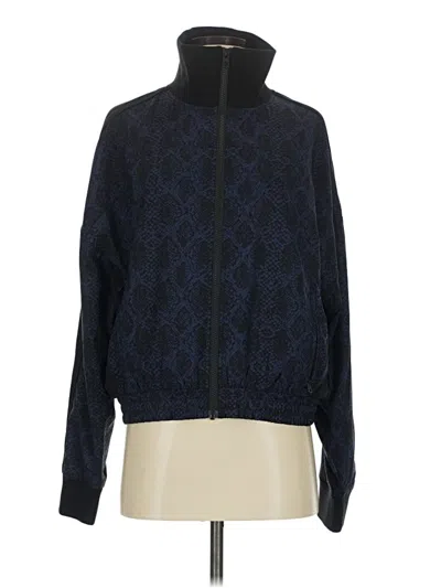 Pre-owned Athleta Track Jacket In Blue
