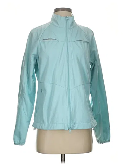 Pre-owned Athleta Track Jacket In Blue