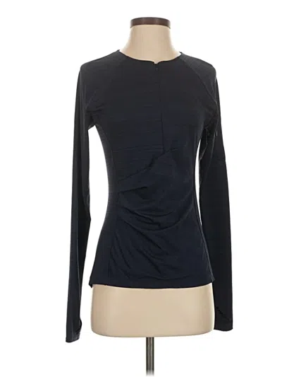 Pre-owned Athleta Track Jacket In Blue