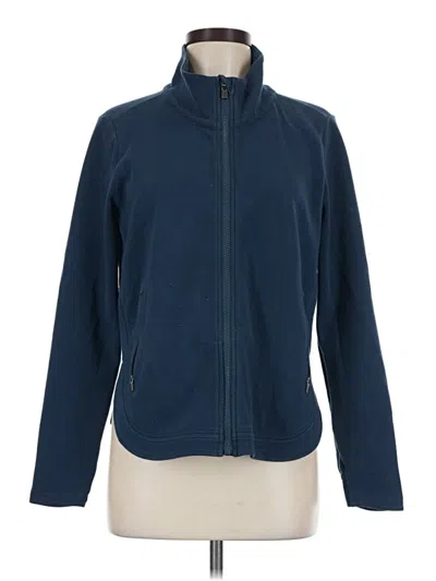 Pre-owned Athleta Track Jacket In Blue