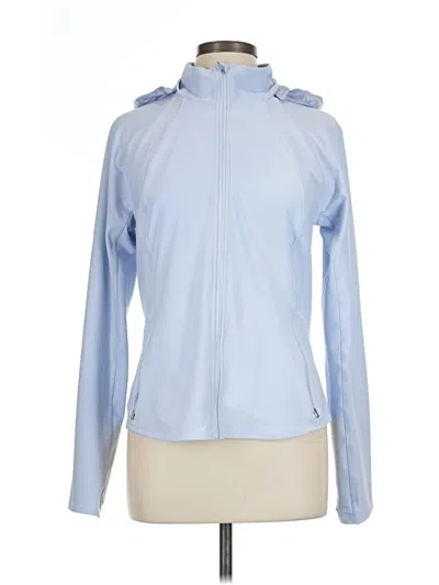 Pre-owned Athleta Track Jacket In Blue