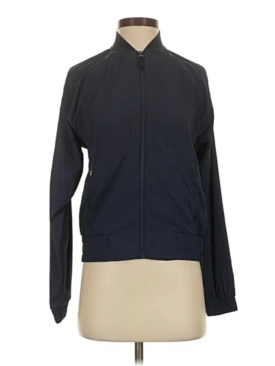 Pre-owned Athleta Track Jacket In Blue