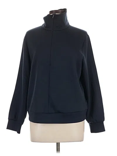 Pre-owned Athleta Track Jacket In Blue