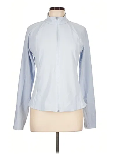Pre-owned Athleta Track Jacket In Blue