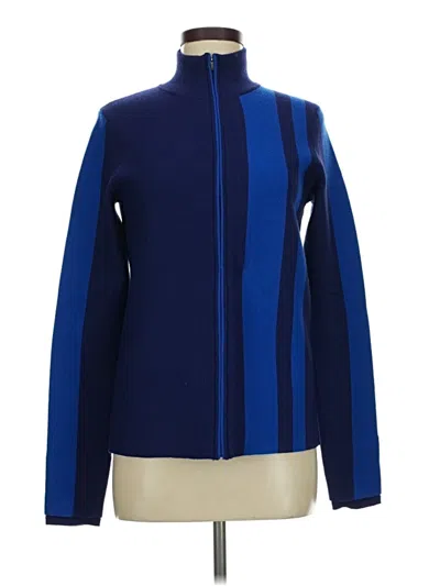 Pre-owned Athleta Track Jacket In Blue