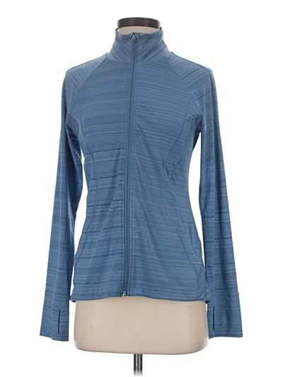 Pre-owned Athleta Track Jacket In Blue