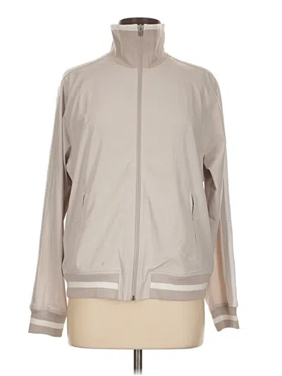 Pre-owned Athleta Track Jacket In Brown