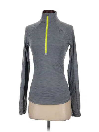 Pre-owned Athleta Track Jacket In Gray