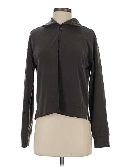 Pre-owned Athleta Track Jacket In Gray